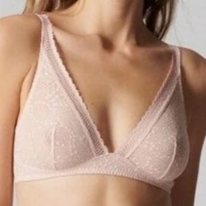 NWOT SIMONE PERELE COMETE LACE WIRELESS TRIANGLE BRALETTE